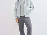 Толстовка на молнии с капюшоном, Серый