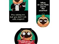 Закладки магнитные для книг MESHU "Funny pag" 3 шт