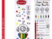 Набор карандашей цветных утолщенных трехгранных Acmeliae 6 цв. в картонном футляре