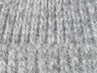 Вязаная шапка-ушанка для девочек, Серый