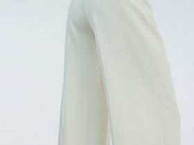 Широкие брюки со льном, Бежевый