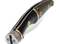 Складной нож Reptilian Трапёр-02 ограниченный выпуск, сталь D2, рукоять черный G10/зеленая микарта