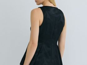 Топ-корсет из жаккарда, Черный