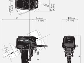 2х-тактный лодочный мотор TOHATSU M30H EPL