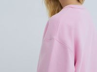 Базовая толстовка оверсайз, Розовый