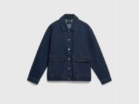 Джинсовая куртка-рубашка, Синий