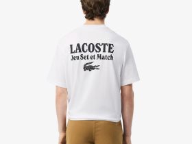 Мужская футболка Lacoste свободного кроя из органического хлопка