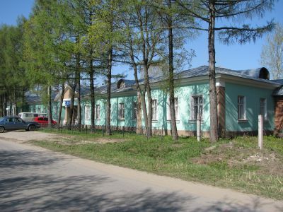 Здание бальнеолечебницы, основанной заслуженным врачом РСФСР, профессором Лебедевым Василием Вячеславовичем (1893-1969 гг.)