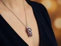 Подвеска из серебра с гранатами и рубинами э0699пд10250366