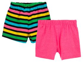 Шорты трикотажные для девочек, 2 шт в комплекте