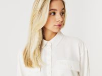 Женская рубашка Lacoste свободной посадки