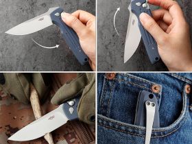 Нож складной Firebird FH926-GY, сталь D2, рукоять G10, серый