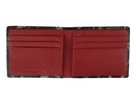 Портмоне ZIPPO, зелёно-чёрный камуфляж, натуральная кожа, 10,81,88,6 см