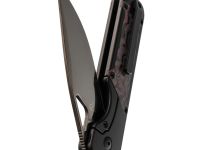 Складной нож Kizer Militaw, сталь S45VN, рукоять Titanium/Fatcarbon