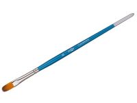 Кисть синтетика №2 плоскоовальная Гамма короткая ручка