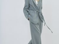 Прямые брюки со стрелками, Серый