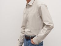 Рубашка прямого силуэта из хлопка