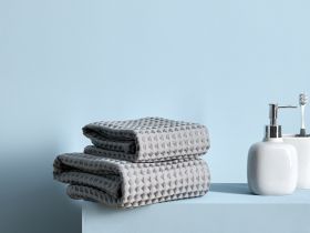 Полотенце вафельное Francesca, серое
