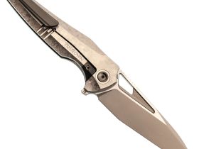 Складной нож TUOTOWN Magpie, сталь M390, рукоять Crystal Titanium