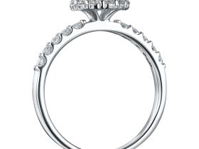 Кольцо из белого золота э4012кц06165300_pink