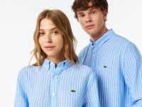 Рубашка Lacoste повседневного кроя унисекс из смеси льна
