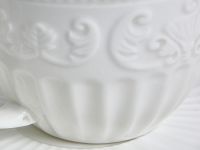 Чайная пара Emboss White