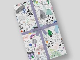 Бумага упаковочная двусторонняя "Путешествие" 50*70 см