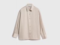 Блузка из сатина, Бежевый