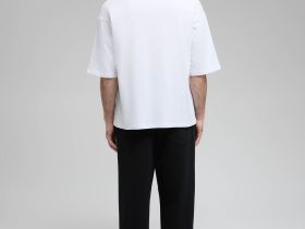 Футболка унисекс из хлопка оверсайз силуэта