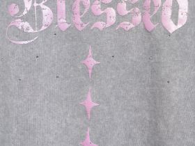 Лонгслив со стразами для девочек, Серый