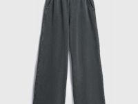 Широкие брюки с эластичным поясом, Серый