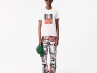 Женская хлопковая футболка Lacoste