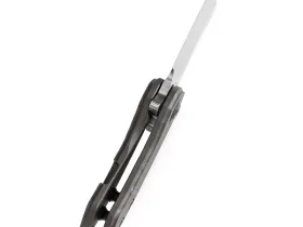 Складной нож Kansept Mini Korvid, сталь S35VN, рукоять Tiger Stripe Flamed Titanium