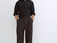 Базовая рубашка Slim, Черный