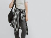 Футболка в рубчик, Серый