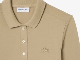 Женская рубашка-поло Lacoste с длинным рукавом