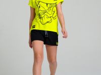 Комплект трикотажный для девочек: фуфайка (футболка), шорты