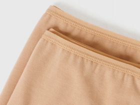 Классические трусы-брифы, 2 шт., Бежевый