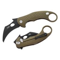 Складной нож LionSteel L.E.One, сталь Magnacut, рукоять алюминий, зеленый/черный