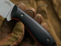 Туристический нож N.C. Custom Crony, сталь AUS-10, рукоять Black/Orange G10