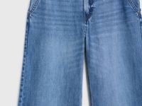 Широкие джинсы с высокой посадкой из лиоцелла, Голубой