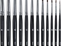 Кисть белка №10 круглая Альбатрос "Мастер" короткая ручка