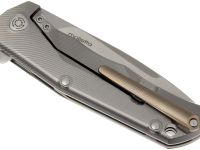 Нож складной LionSteel TRE BR BR, сталь M390, рукоять титан