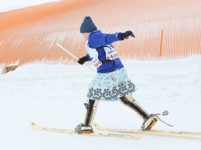 Стали известны имена победителей в беге с палкой на широких лыжах на чемпионате по оленеводству