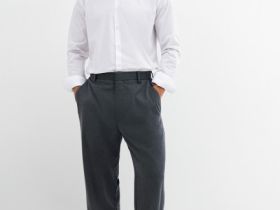 Базовая рубашка Slim Fit, Белый