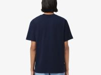 Мужская хлопковая футболка Lacoste с коротким рукавом