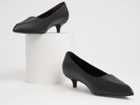 Туфли-лодочки из натуральной кожи, Черный