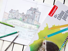 Набор карандашей цветных Bruynzeel "Попугай" 45 цв в металлической коробке