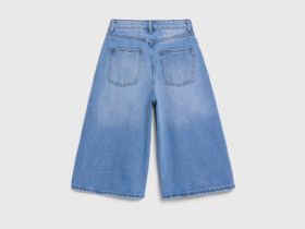 Шорты-бермуды из денима для девочек, Голубой