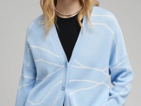 Легкий свободный кардиган с хлопком